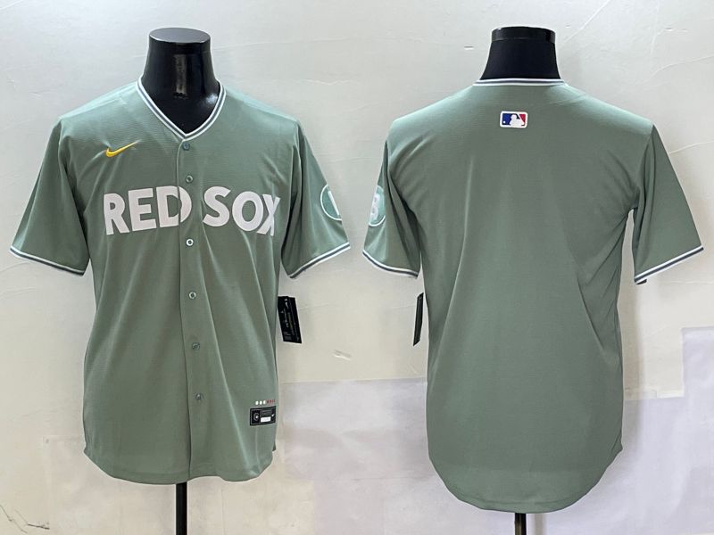 Men Boston Red Sox Blank Green Joint Name Game Nike 2025 MLB Jersey style 1->boston red sox->MLB Jersey
